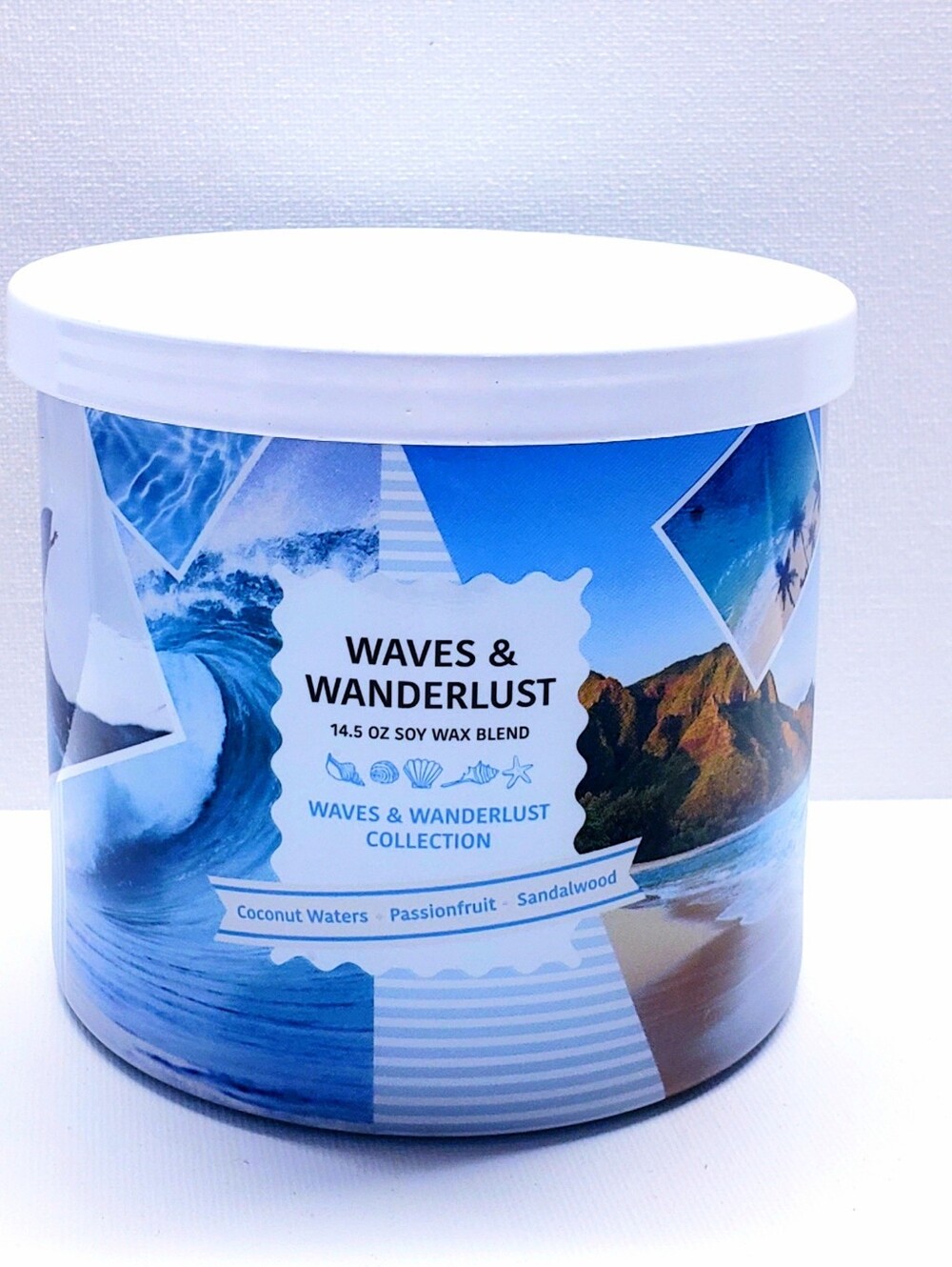 Goose Creek WAVES & WANDERLUST Large 3-Wick Scented Candle, 14.5 Oz
